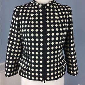 Jones NY Collection polka dot blazer sz 8